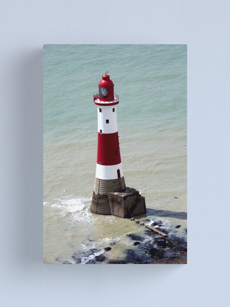 Alternate view of Beachy Head Lighthouse and the deep blue sea Canvas Print