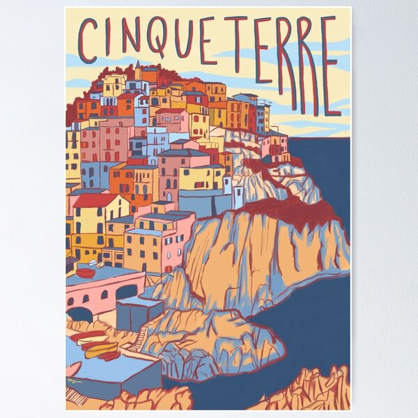 Affiche Vintage Cinque Terre