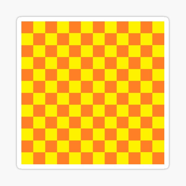 Item preview, Checkered Yellow and Orange  designed and sold by lornakay.