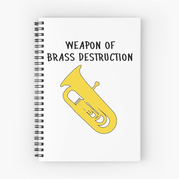 Item preview, Tuba - Weapon of brass destruction - funny marching band/ concert band design  designed and sold by HEJAshirts.