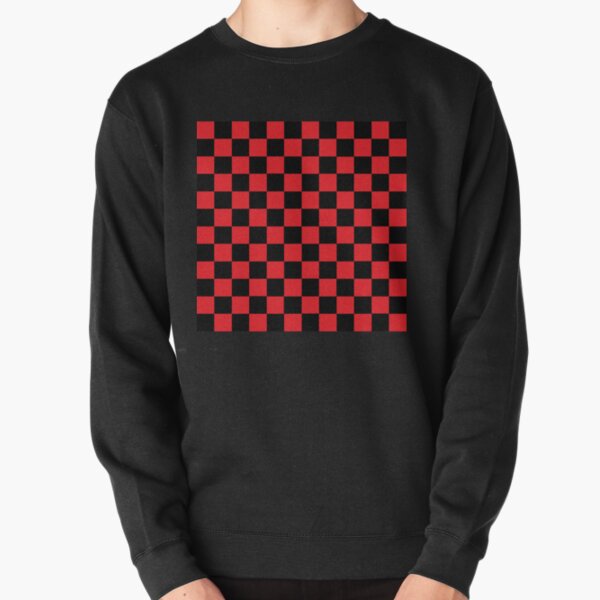 Checkered Pink and Red Pullover Sweatshirt for Sale by lornakay Redbubble