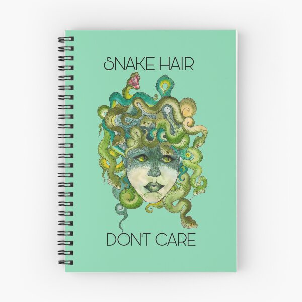 Artikelvorschau, Schlangenhaar, keine Sorge, Aquarell-Medusa entworfen und verkauft von bluejayknits.