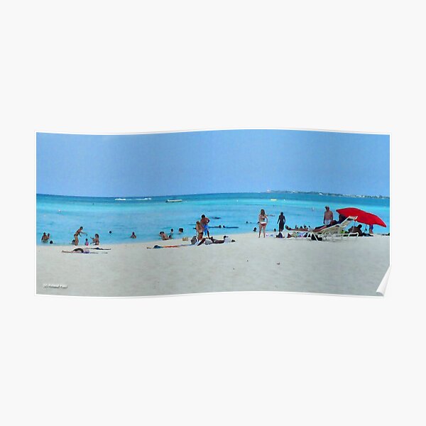 Red Sunbrellas Poster