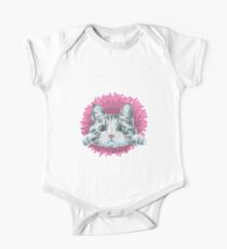 Cat Short Sleeve Baby One-Piece