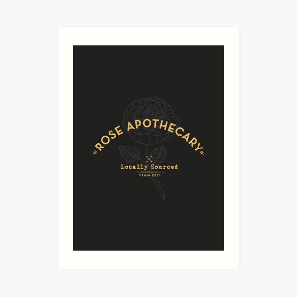 Dark Rose Apothecary Art Print