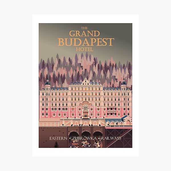 Grand Budapest Hotel Travel Poster Photographic Print