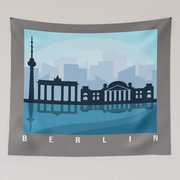 Item preview, BERLIN - Vintage Germany - REICHSTAG, BRANDENBURGER TOR Design designed and sold by Colorgangster.