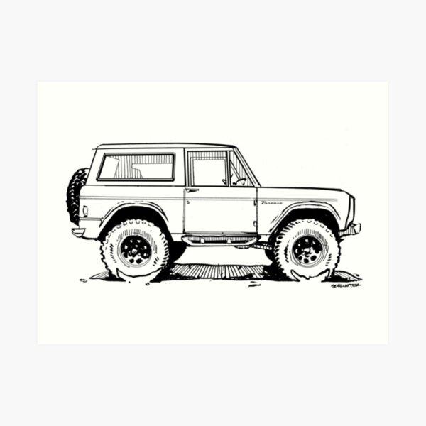 "Bronco - X-Cab Classic" Art Print by robert1117 | Redbubble