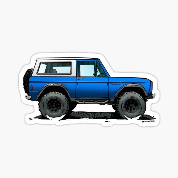 Bronco - X-Cab Blue Sticker