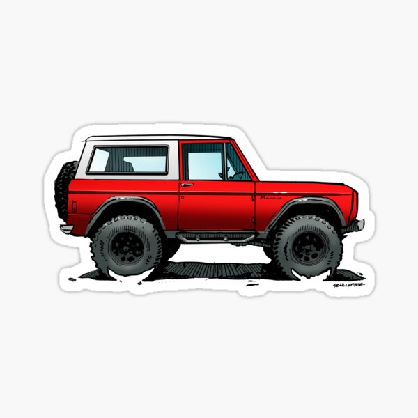 Bronco - X-Cab Red Sticker