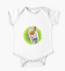 Fox Short Sleeve Baby One-Piece