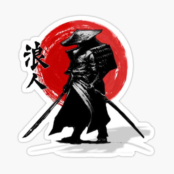 Samurai of Hyuga Ronin Sticker for Sale by royaljabberwock