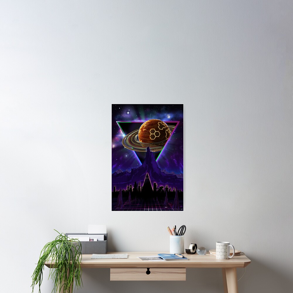 Summon the Future - Synthwave Blade Runner Future Poster