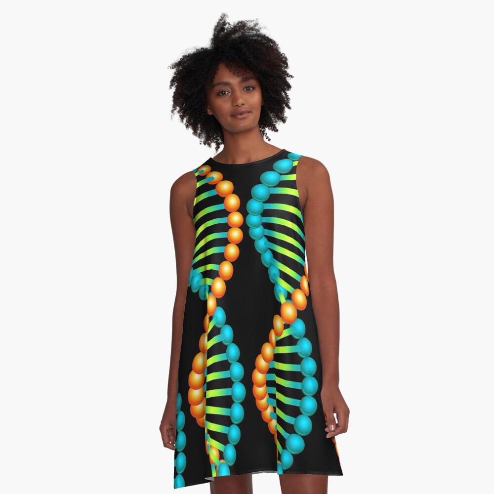 DNA helix A-Line Dress