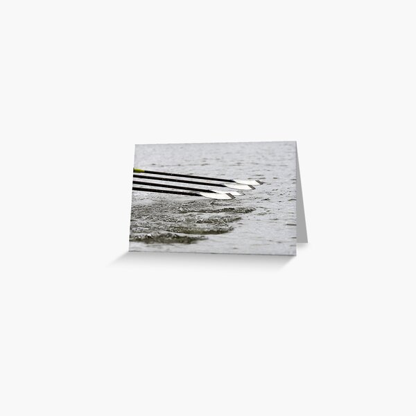 Feathering the oars Greeting Card