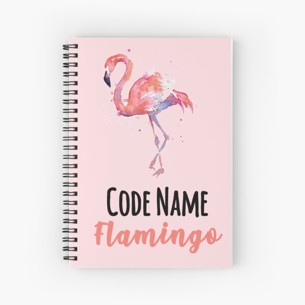 Flamingo Spiral Notebooks Redbubble - roblox pet world codes for a flamingo