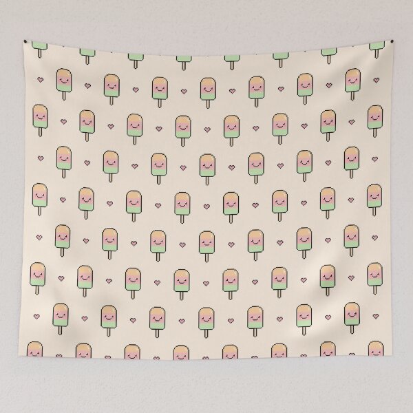 Item preview, Melon Popsicle Pattern designed and sold by lilpeachypixels.