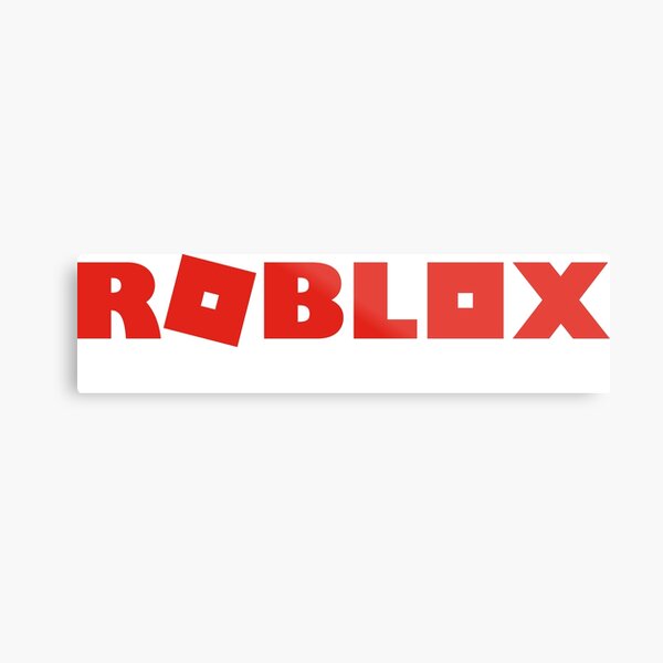 Roblox Logo In The Dark Metal Print By Best5trading Redbubble - roblox logo corner transparent roblox