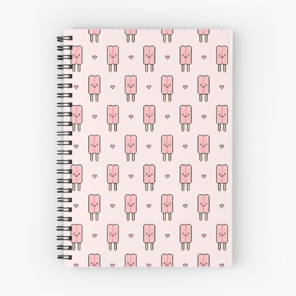 Item preview, Two-Stick Strawberry Popsicle Pattern designed and sold by lilpeachypixels.