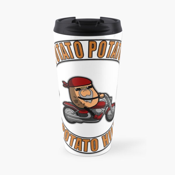 Potato Potatos MC - 3 Piece Motorcycle Club Patch Travel Mug