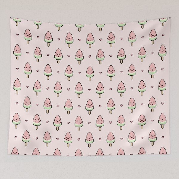 Item preview, Watermelon Popsicle Pattern designed and sold by lilpeachypixels.