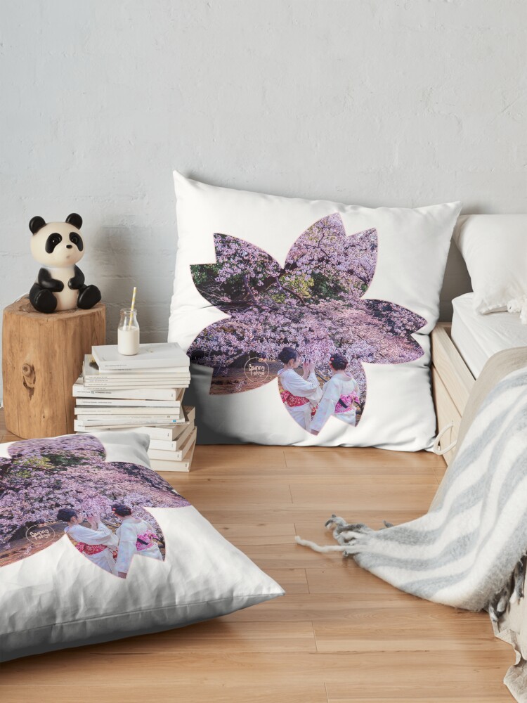 Alternate view of Hanami in Tokyo - Sakura Floor Pillow
