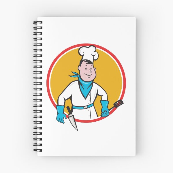 Item preview, Chef Cook Holding Spatula Knife Circle Cartoon designed and sold by patrimonio.