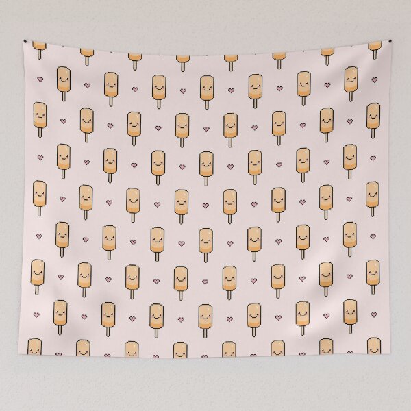 Item preview, Orange Popsicle Pattern designed and sold by lilpeachypixels.