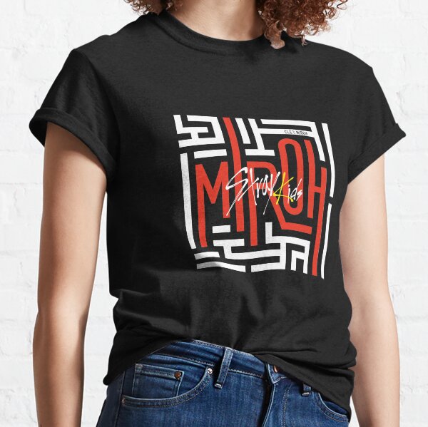 KPOP STRAY KIDS LOGO OFFICIEL MIROH T-shirt classique