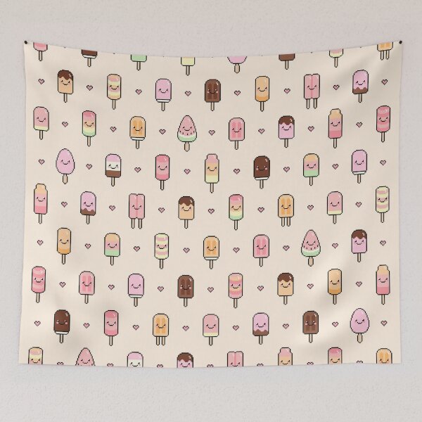 Item preview, Assorted Popsicles Pattern - Orange designed and sold by lilpeachypixels.