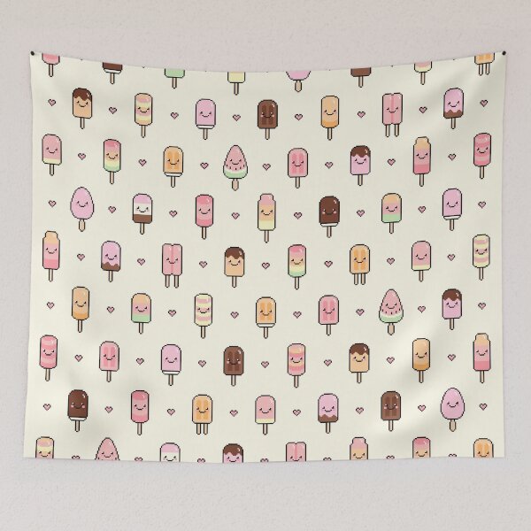 Item preview, Assorted Popsicles Pattern - Yellow designed and sold by lilpeachypixels.