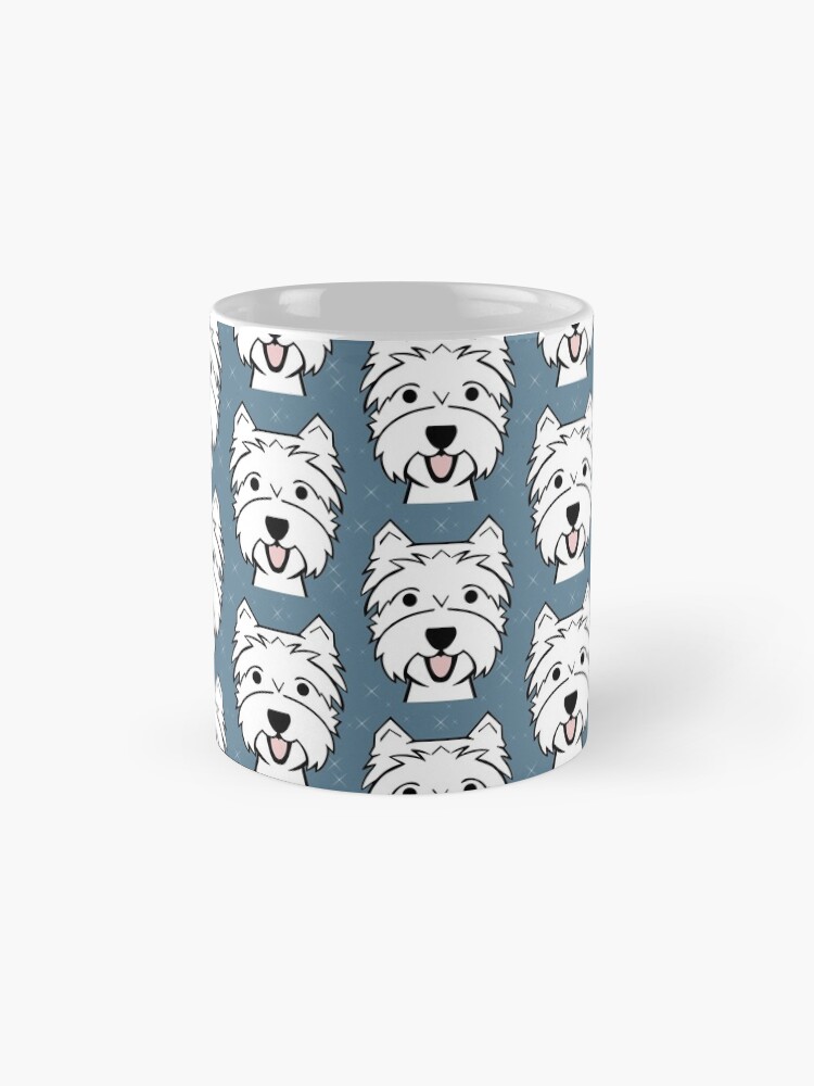 Alternate view of West Highland Terrier - Westies - Westie dogs - blue Mug