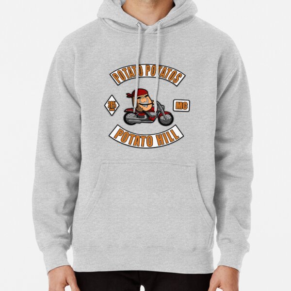 Potato Potatos MC - 3 Piece Motorcycle Club Patch Pullover Hoodie