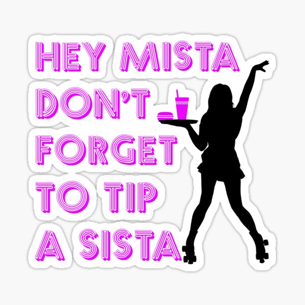 Waitress Sticker