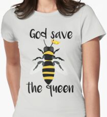 God Save the Queen Bees Women's Fitted T-Shirt