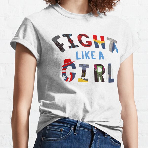 Fight Like a Girl Superheroes Classic T-Shirt