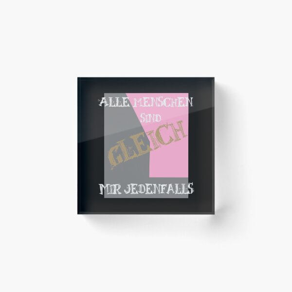 Item preview, All humans are equal - Geometric - Neo Geo - Sayings - 80s - Vintage - Retro designed and sold by BrunoWeicker.