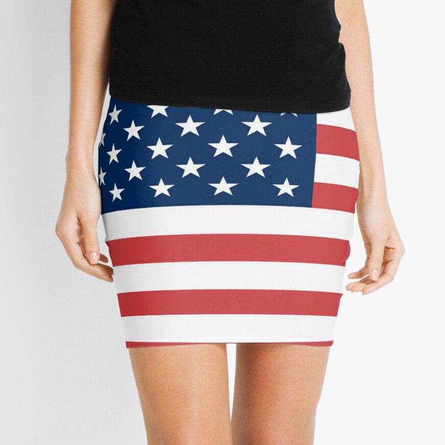 Discover American Flag Mini Skirt