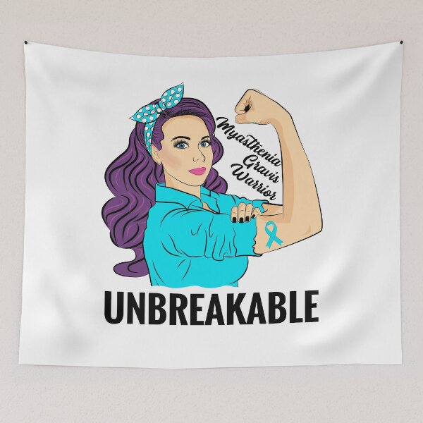 Item preview, Myasthenia Gravis Warrior Unbreakable MG Awareness designed and sold by ZNOVANNA.