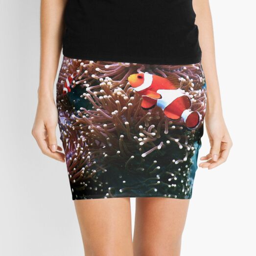 Tropical Undersea Anemone Sea Life Mini Skirt