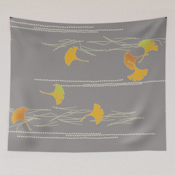 Item preview, Autumn Ginko - Japanese Kimono Pattern designed and sold by Kibatsu.