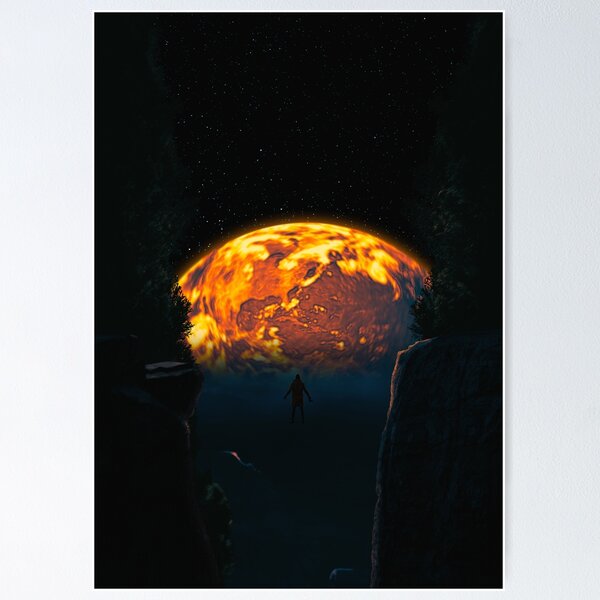 Aperçu de l'œuvre "LA TERRE A BESOIN DE VOUS" Paysage de rêve dramatique magique créée et vendue par Zach Murray.