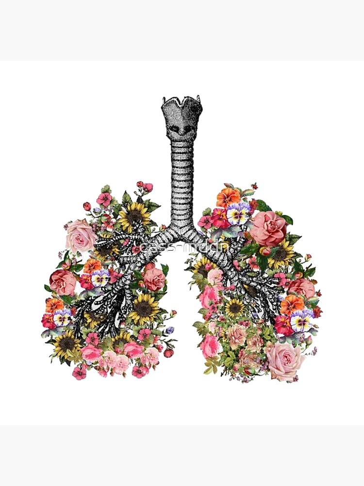 Lámina rígida «pulmones flores tumblr cf cinco pies separados» de cass-mddn  | Redbubble