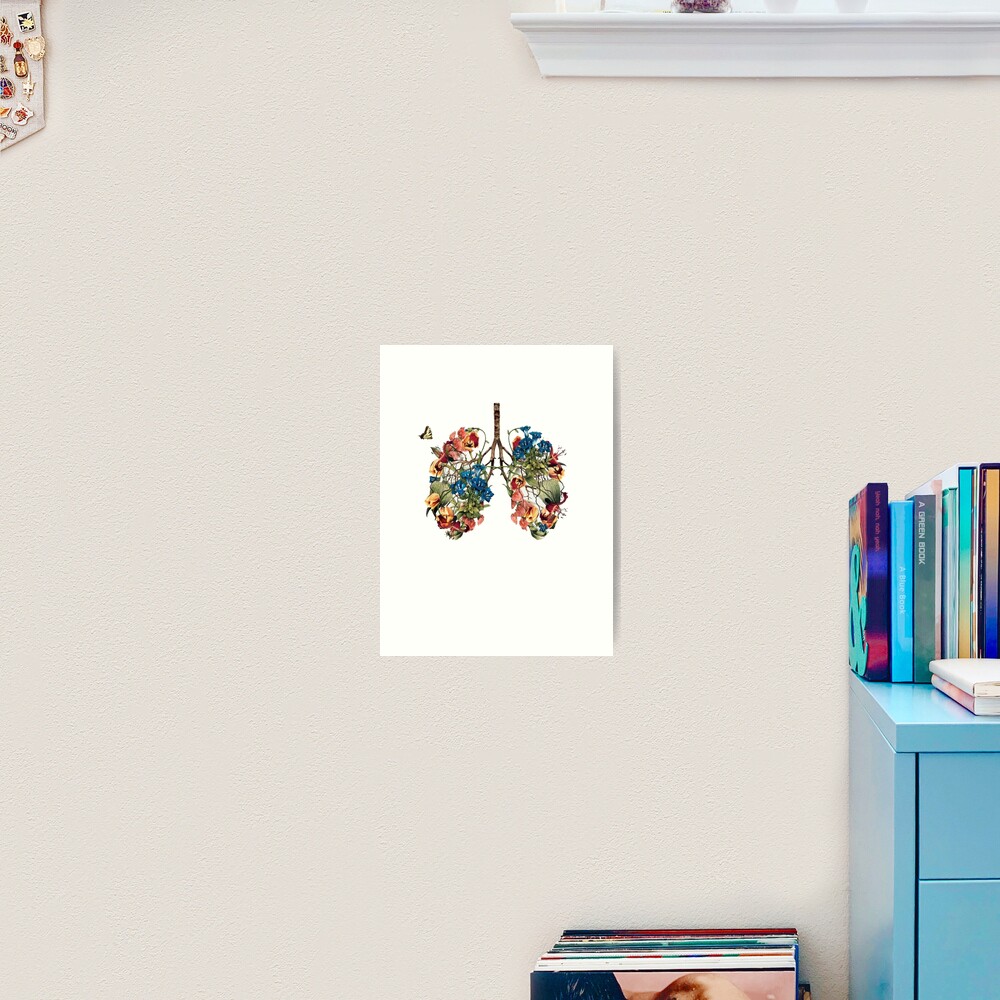 Five Feet Apart Lungs Art Print For Sale By Cass Mddn Redbubble