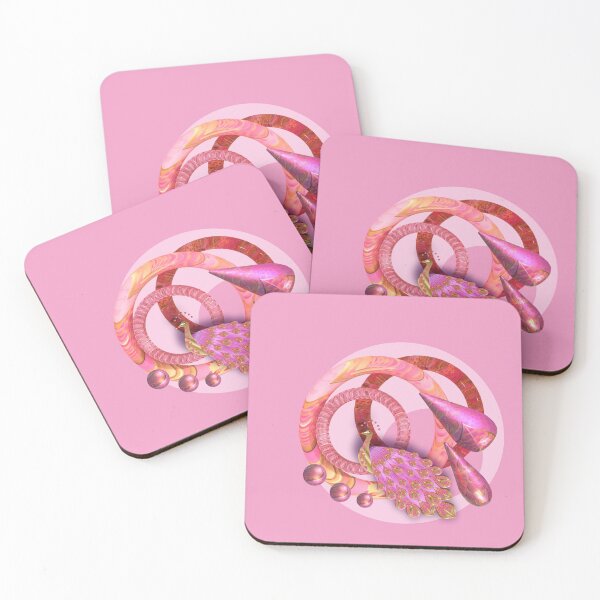 Item preview, PINK PEACOCK 3D ABSTRACT 262 designed and sold by sana90.