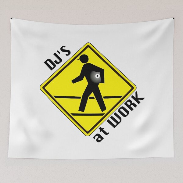 Item preview, DJs at work - Black Letters designed and sold by Bernat Comes.