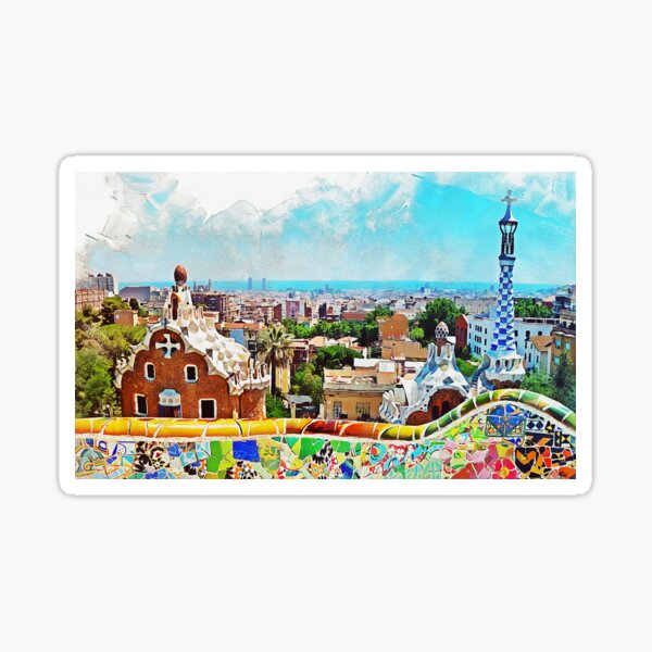 Item preview, Barcelona, Parc Guell designed and sold by AM FineArtPrints.