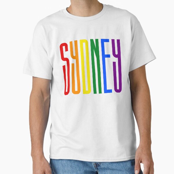 Item preview, Colorful LGBT Rainbow Flag Colors Sydney Typography Gay Pride Australia Support designed and sold by URSparklingShop.