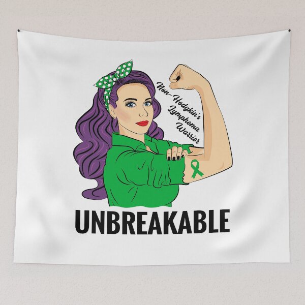 Item preview, Non-Hodgkin's Lymphoma Warrior Unbreakable Awareness designed and sold by ZNOVANNA.