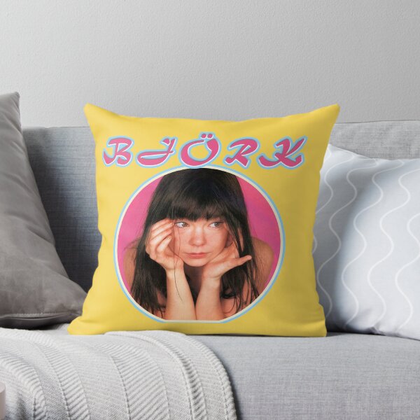 Bjork circle tee Throw Pillow